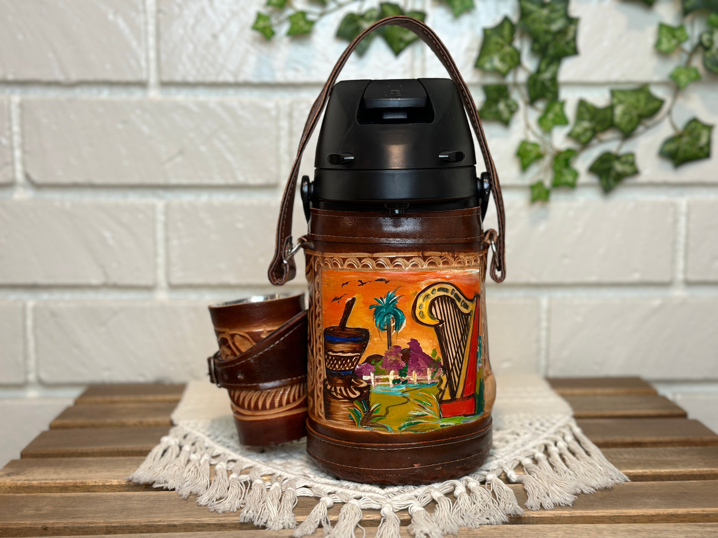 Mate & Tereré Set: Color Thermo | Guampa & Bombilla | Harp design | Yerba Mate
