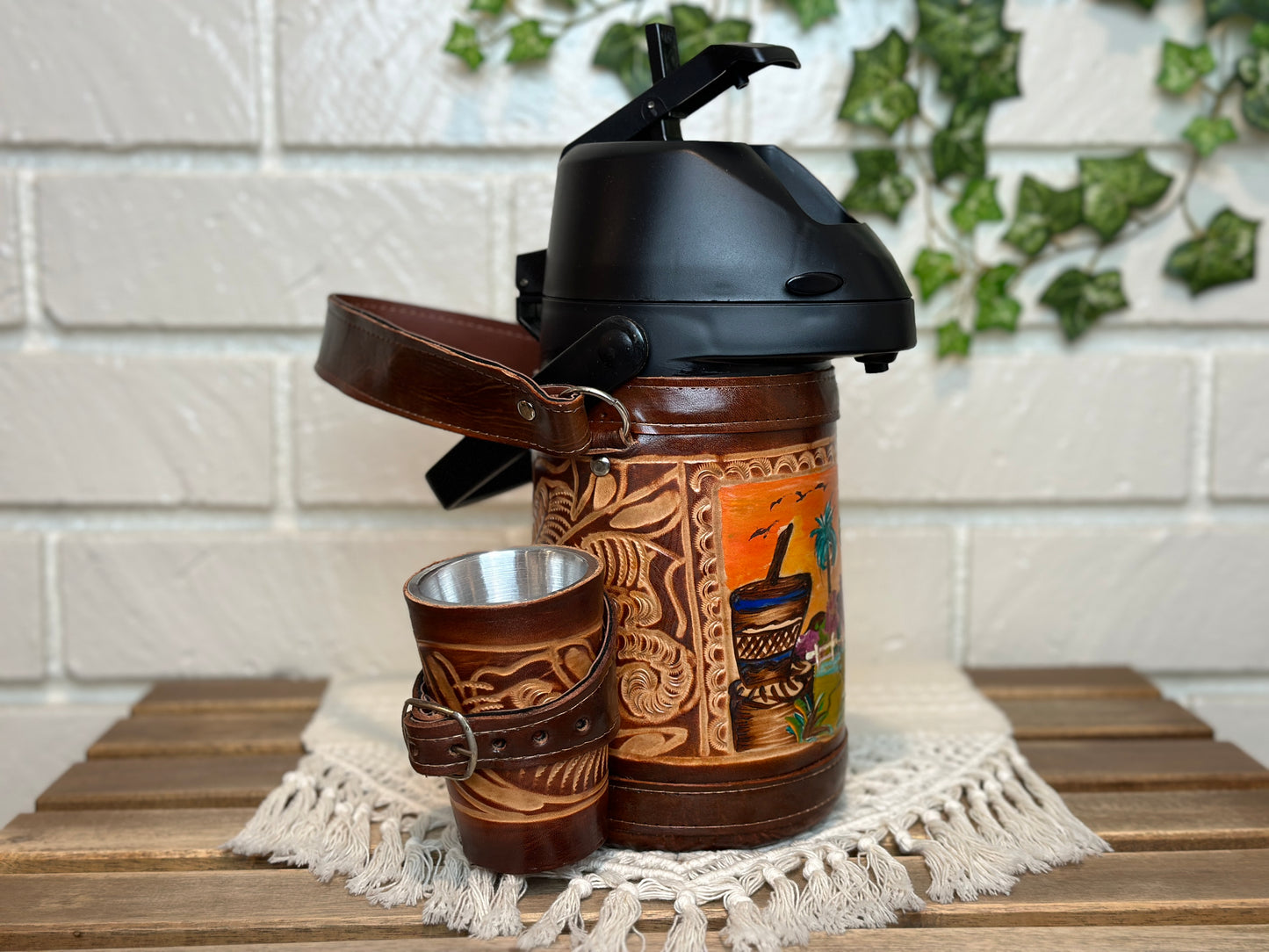 Mate & Tereré Set: Color Thermo | Guampa & Bombilla | Harp design | Yerba Mate