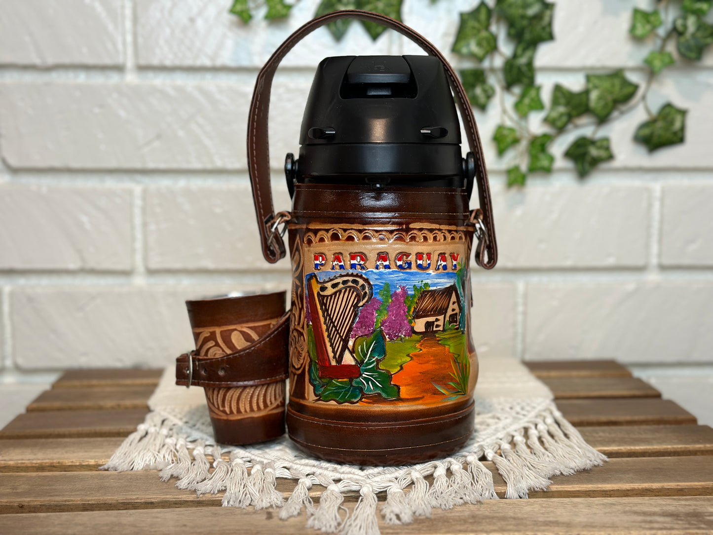 Mate & Tereré Set: Color Thermo | Guampa & Bombilla | Harp design | Yerba Mate