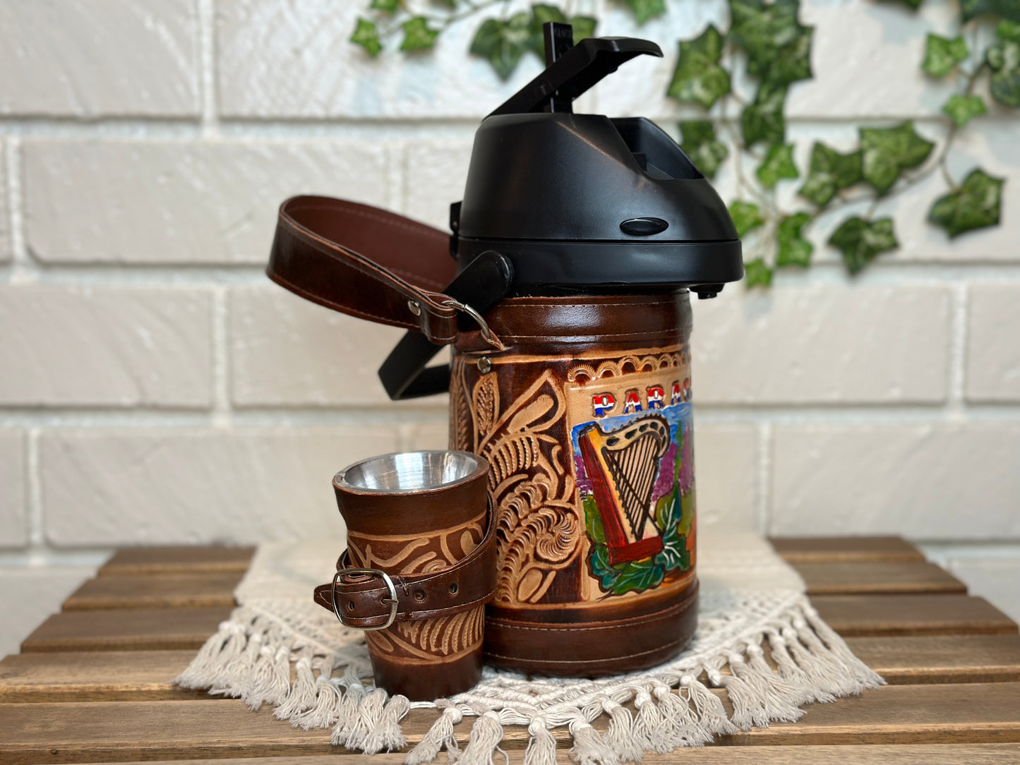 Mate & Tereré Set: Color Thermo | Guampa & Bombilla | Harp design | Yerba Mate