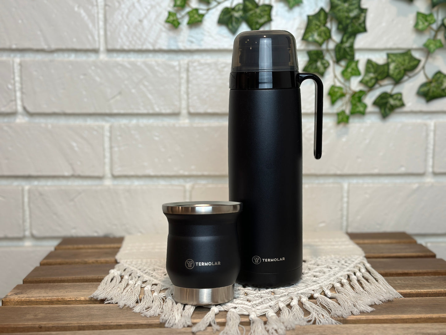 Termolar R-Evolucion Stainless Steel Flask, Yerba Mate Cup, Guampa, Mate Straw