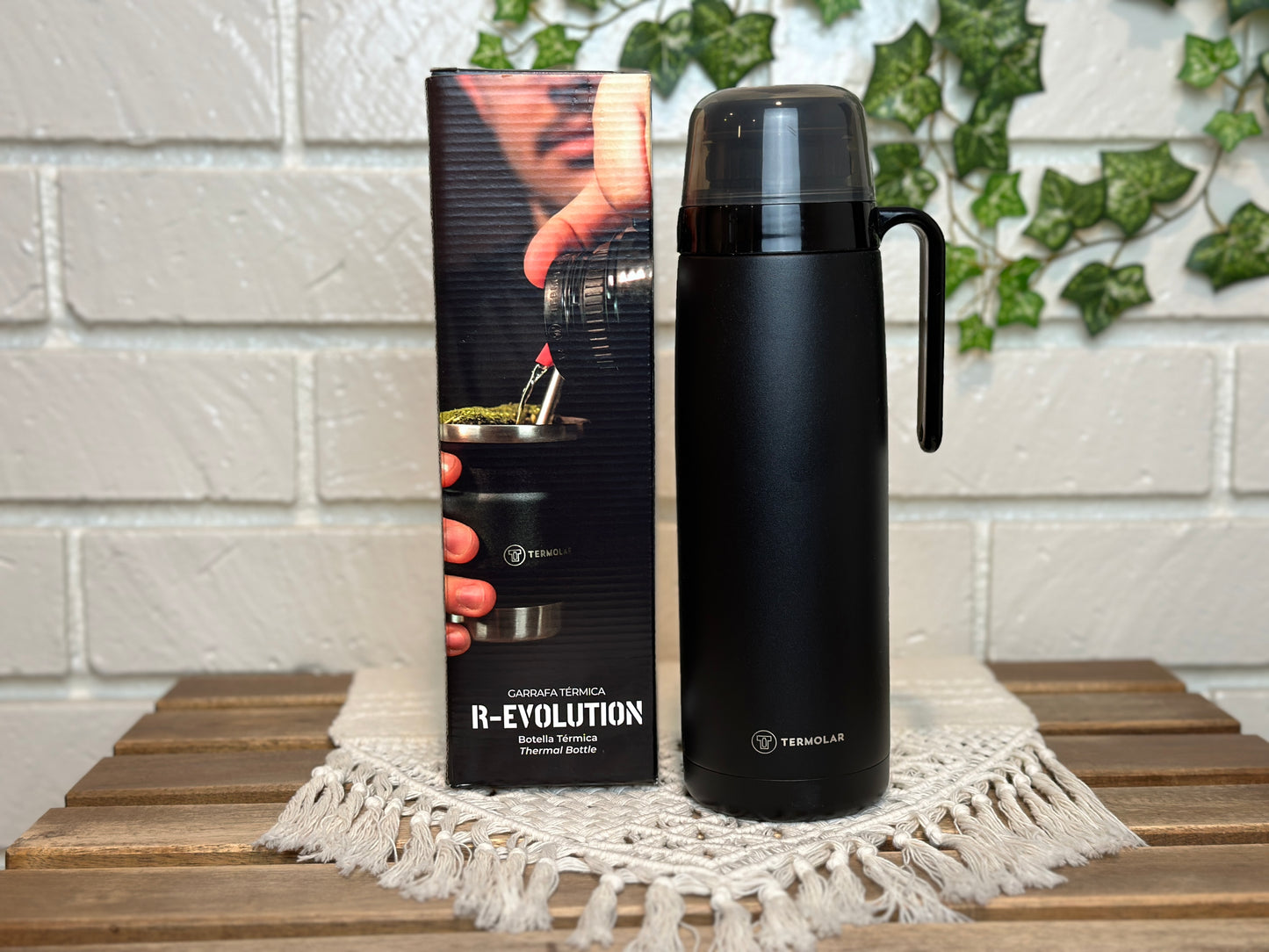 Termolar R-Evolucion Stainless Steel Flask, Yerba Mate Cup, Guampa, Mate Straw