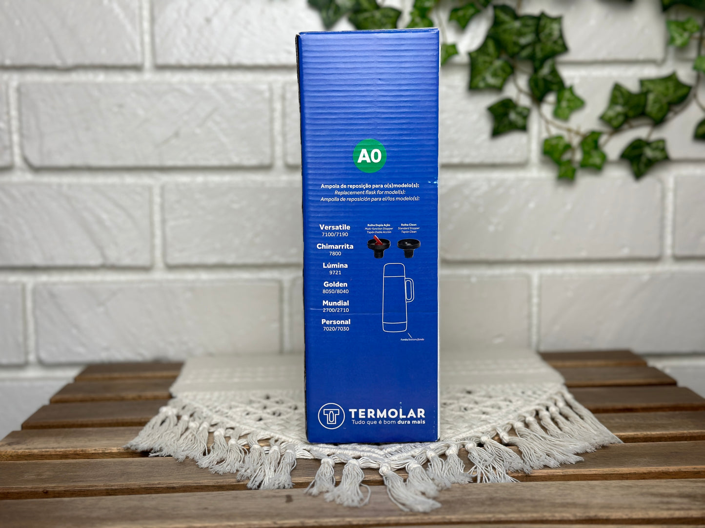 Termolar 1 Liter Flask Replacement: Stainless Steel