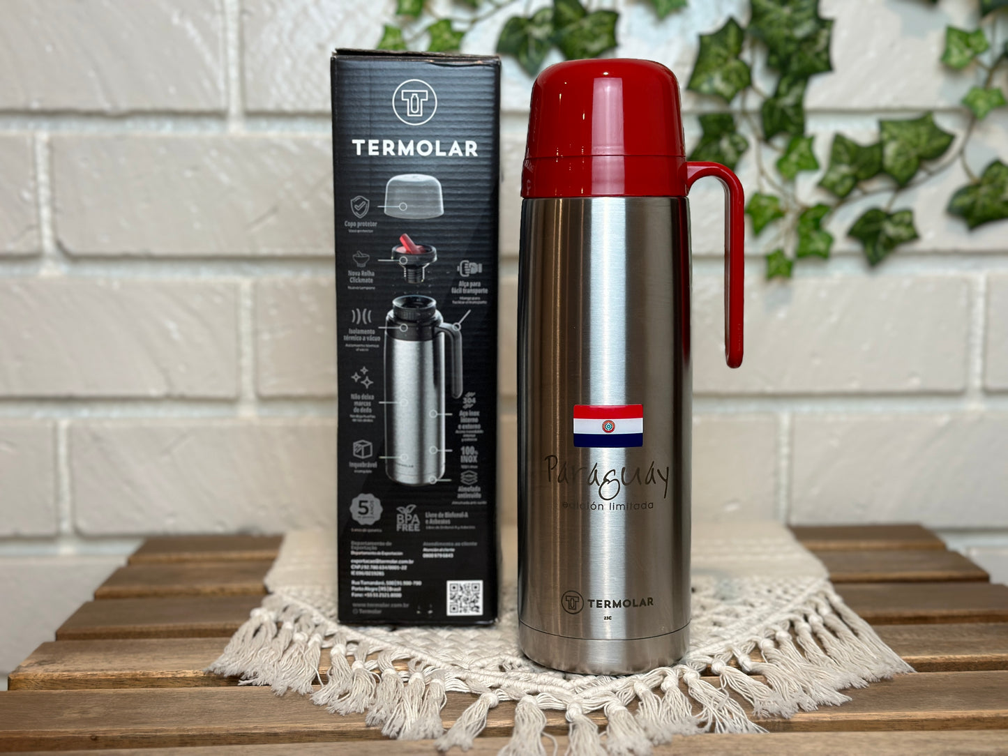 Limited Edition Termolar R-Evolucion Paraguay Stainless Steel Flask, Yerba Mate