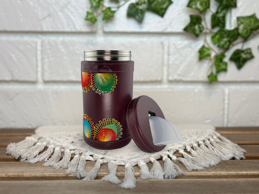 Yerba Mate Container | Yerbera | Azucarera | Ñanduti Design | Handcrafted in Paraguay